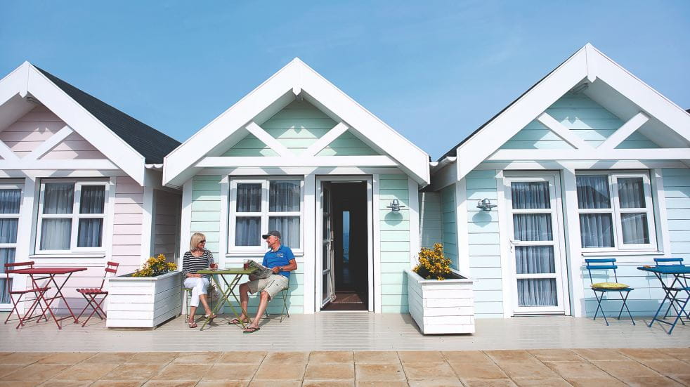 beach cabin in corton suffolk